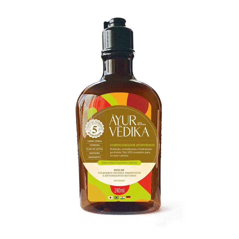Condicionador Ayurvédika Para Cabelos Mistos E Oleosos 240ml
