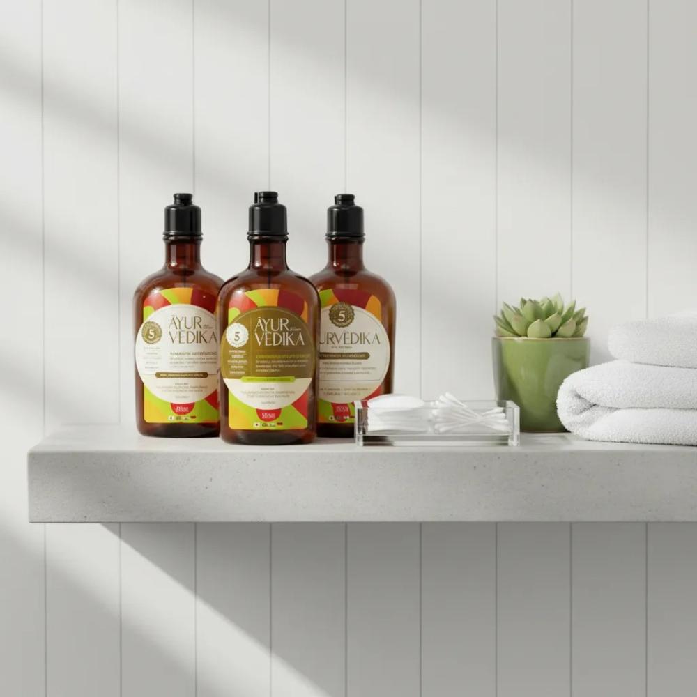 Kit Ayurvédico Shampoo 240ml + Condicionador 240ml + Hidratante 240ml
