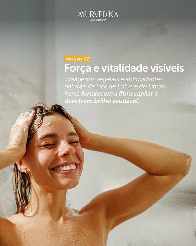 Shampoo Ayurvédika Cabelos Mistos e Oleosos Nutri e Hidrata 240ml
