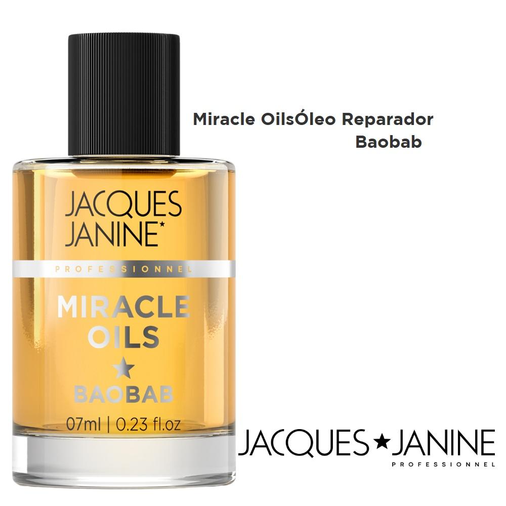 Óleo Reparador Nutrição Intensiva Miracle Oils Baobab Jacques Janine 7ml
