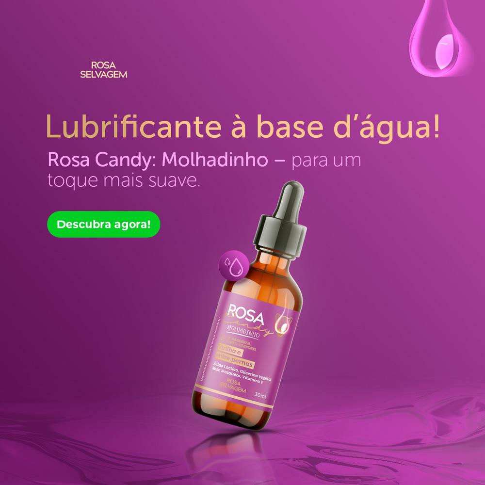 Gel de Massagem Rosa Candy Molhadinho Rosa Selvagem 30ml
