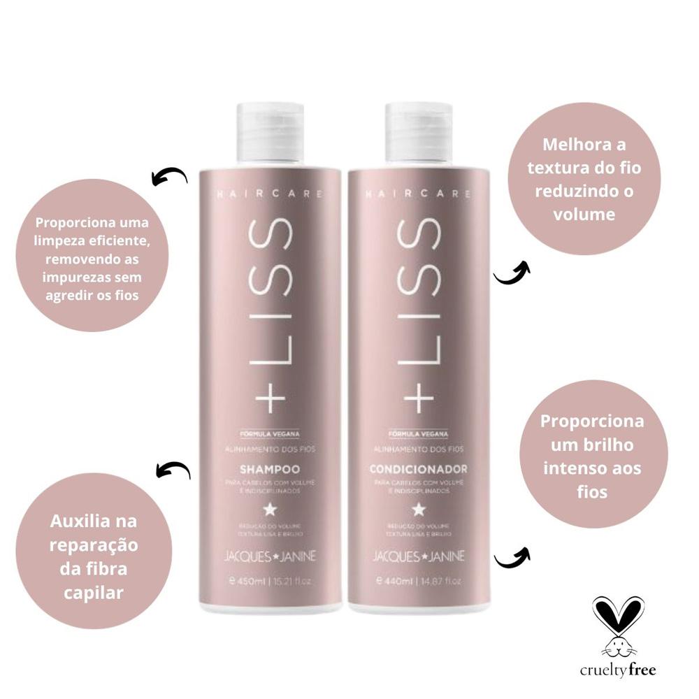 Kit Jacques Janine Hair Care Liss Shampoo 450ml + Condicionador 440ml