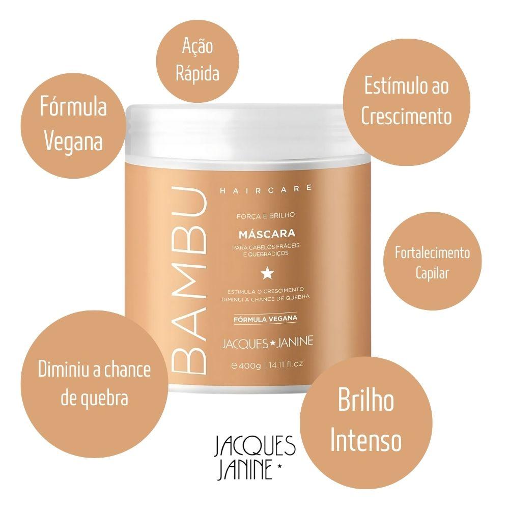Máscara Condicionadora Hair Care Bambu Jacques Janine 400g