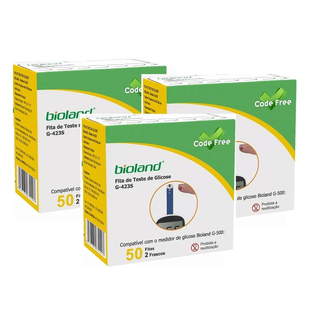 Kit 150 Fitas Para Medição Bioland Modelo G423S CODE Free