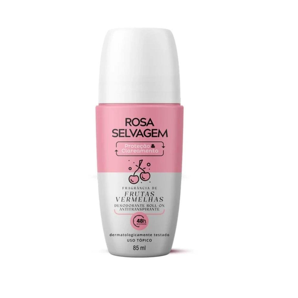 Desodorante Clareador Rosa Selvagem Frutas Vermelhas 85ml