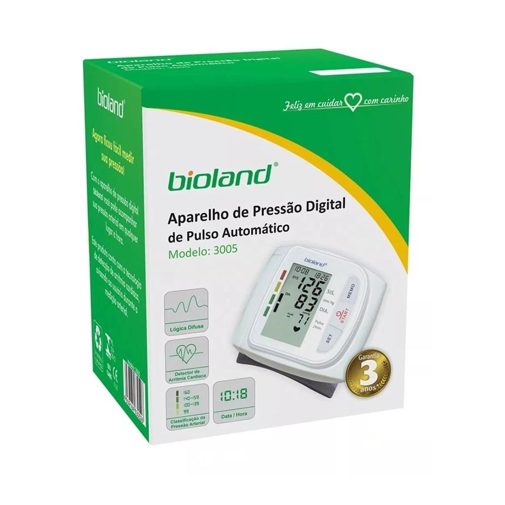 Medidor De Pressão Digital Bioland Pulso Modelo 3005