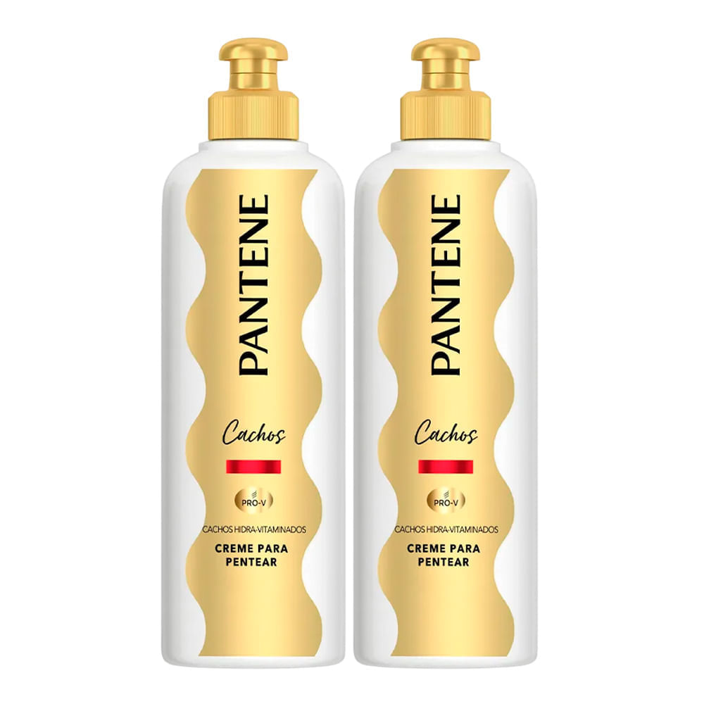 Creme Para Pentear Cachos Hidra-vitaminados Pantene 240g 2 Unidades