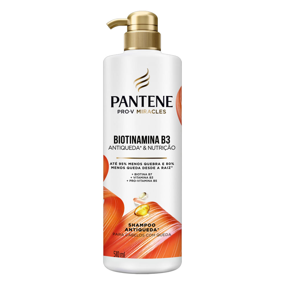 Kit Pro-V Miracles Biotinamina B3 Pantene Shampoo 510ml + Condicionador 510ml