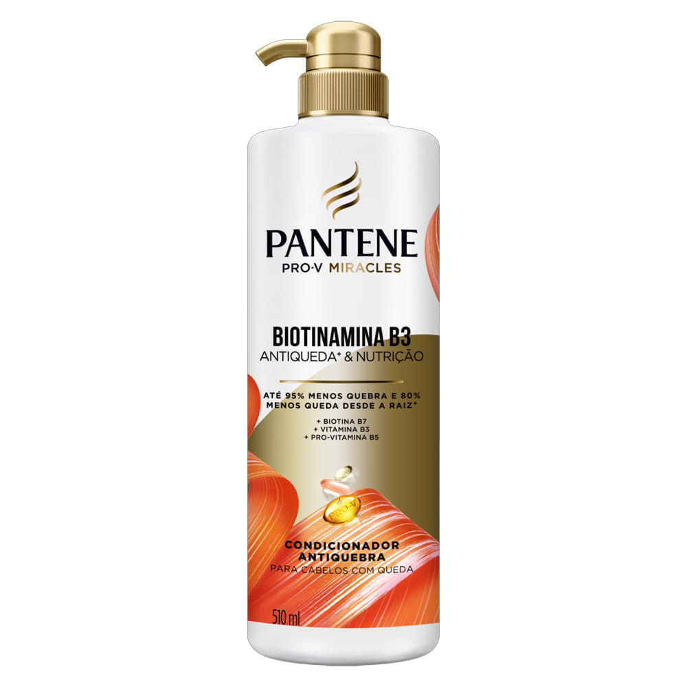 Kit Pro-V Miracles Biotinamina B3 Pantene Shampoo 510ml + Condicionador 510ml