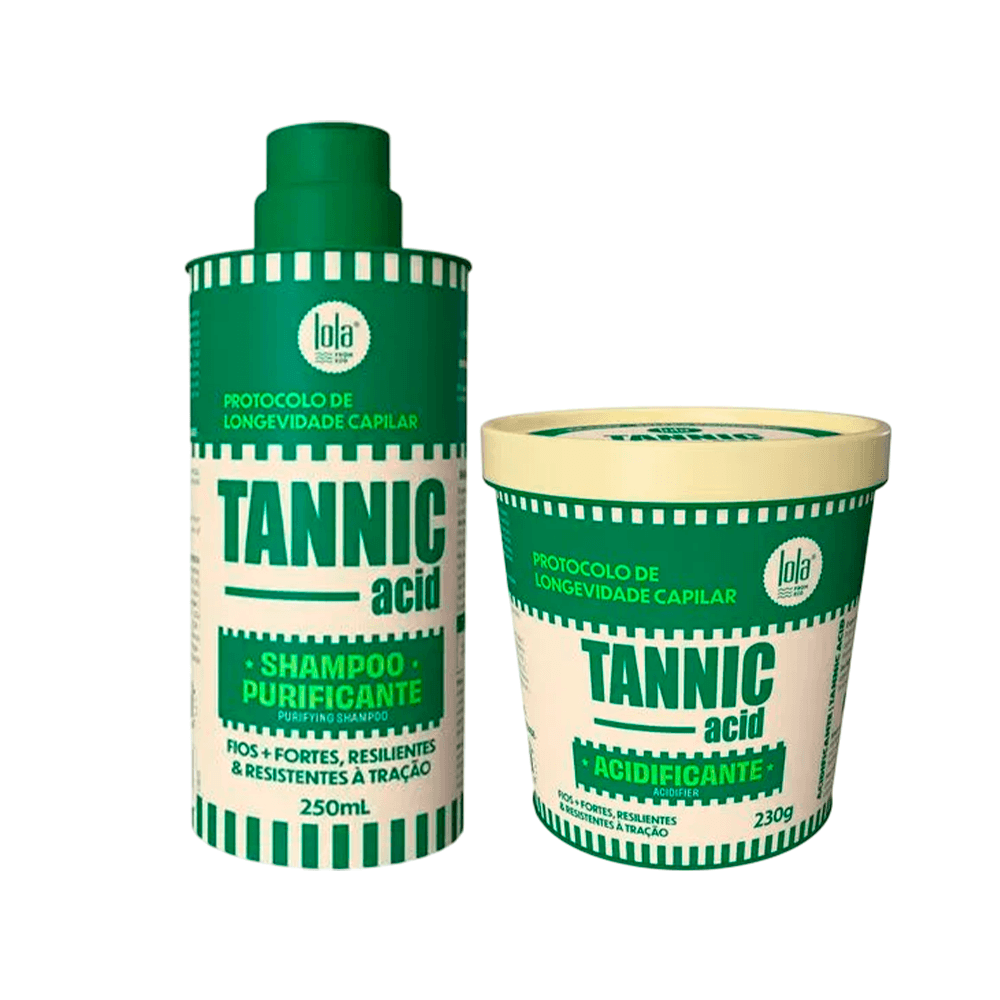 Kit Tannic Lola Cosmetics Shampoo 250ml + Acidificante 230g