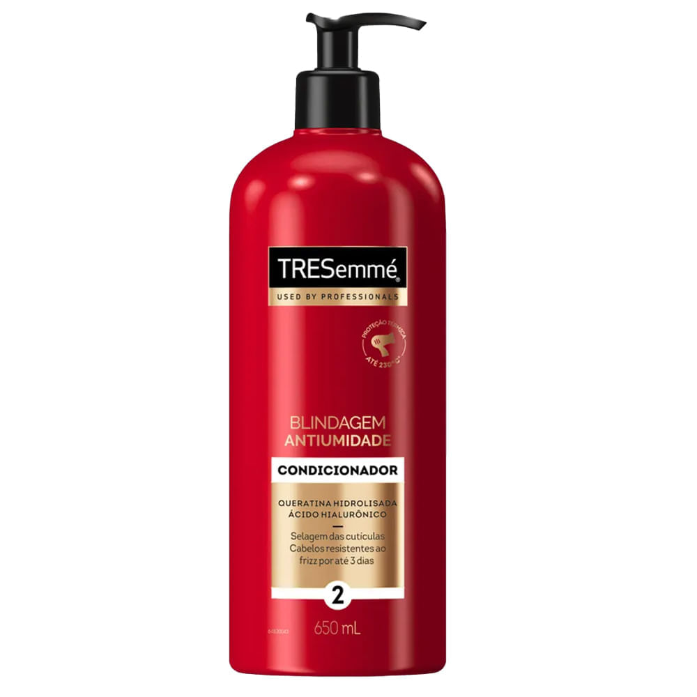 Kit Blindagem Antiumidade Tresemmé Shampoo 650ml + Condicionador 650ml