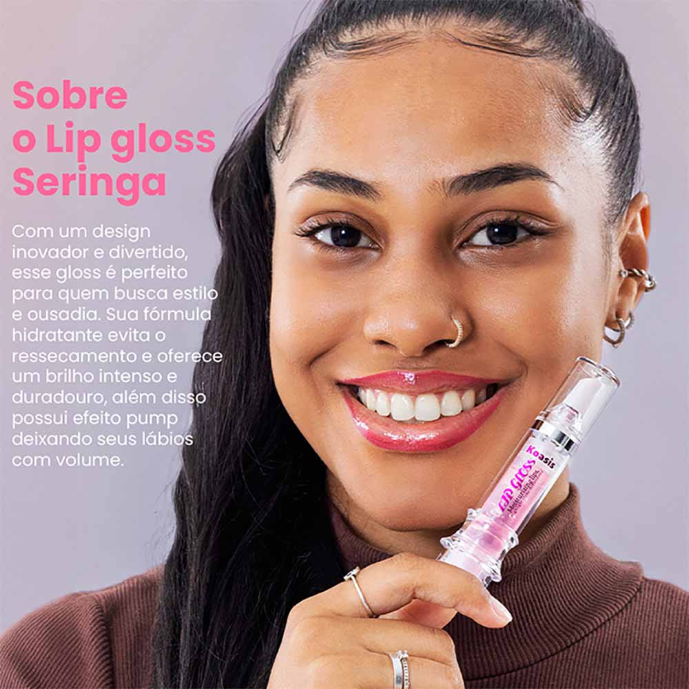 Lip Gloss Seringa Koasis Cor Framboesa
