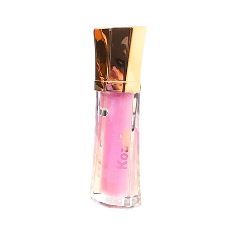 Lip Gloss Diamond Brilho Perolado Koasis Cor Rosa Chiclete