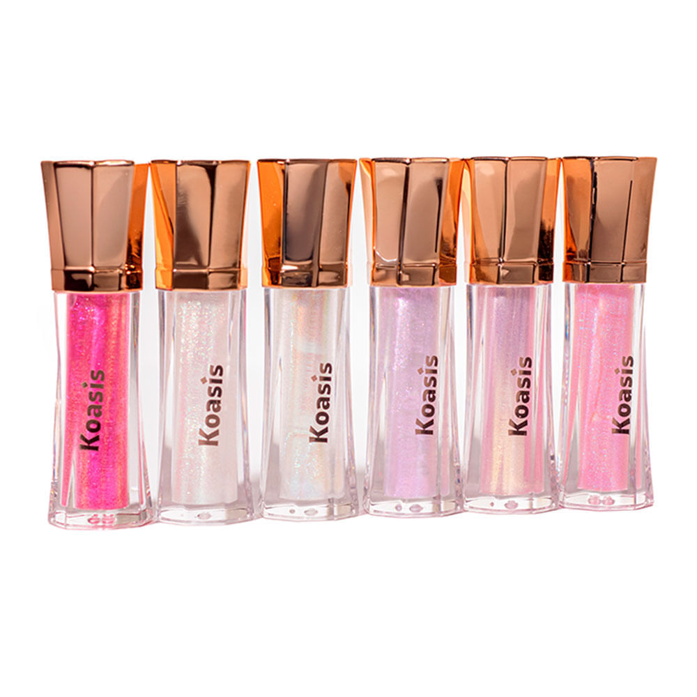 Lip Gloss Diamond Brilho Perolado Koasis Cor Lilás