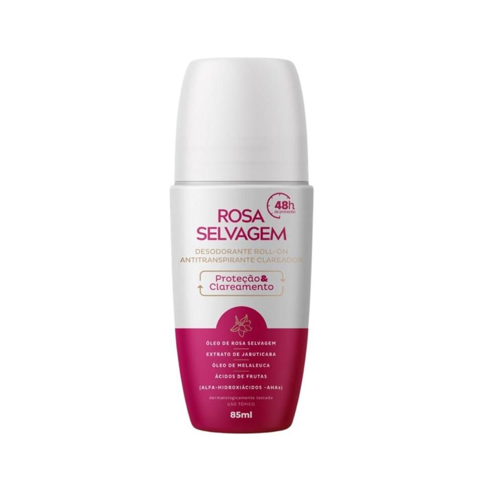 Desodorante Roll-on Clareador Rosa Selvagem 85ml