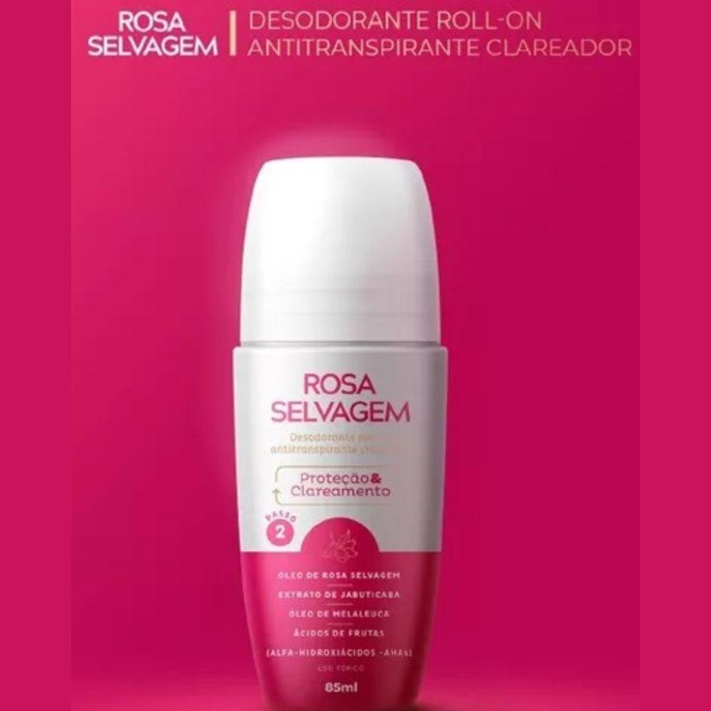 Desodorante Roll-on Clareador Rosa Selvagem 85ml