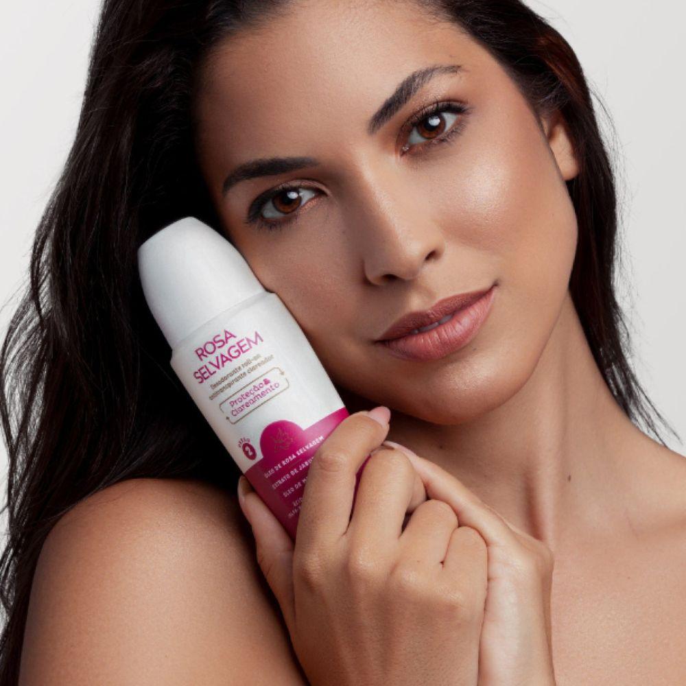 Desodorante Roll-on Clareador Rosa Selvagem 85ml