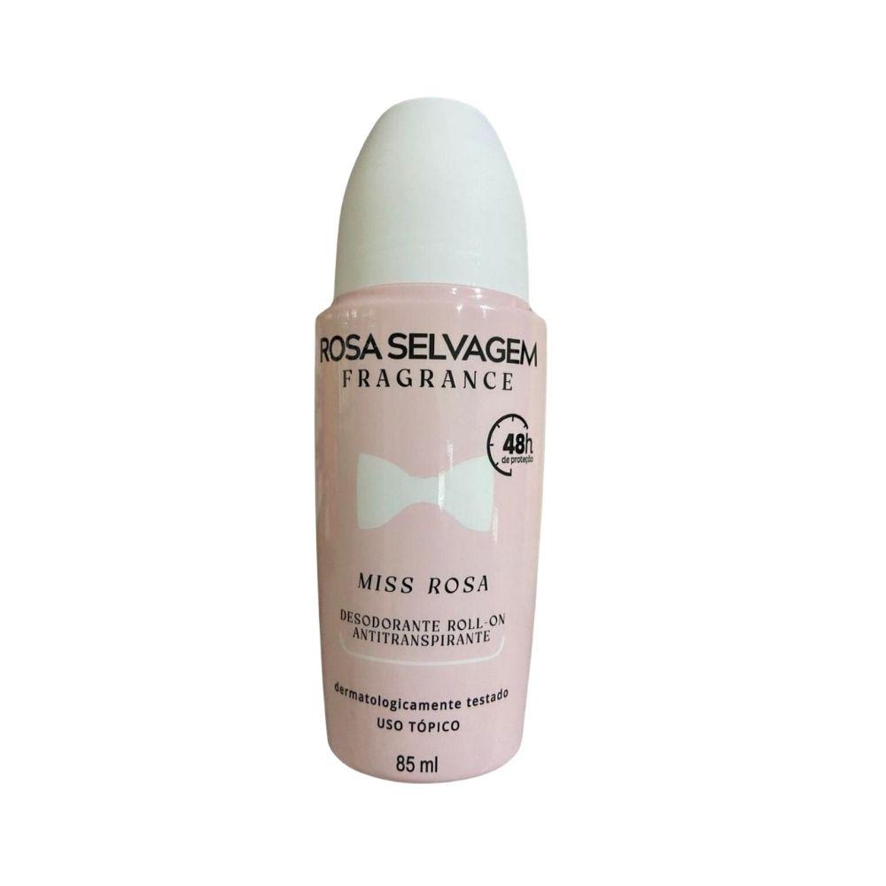 Desodorante Antitranspirante Roll-on Miss Rosa Selvagem 85ml