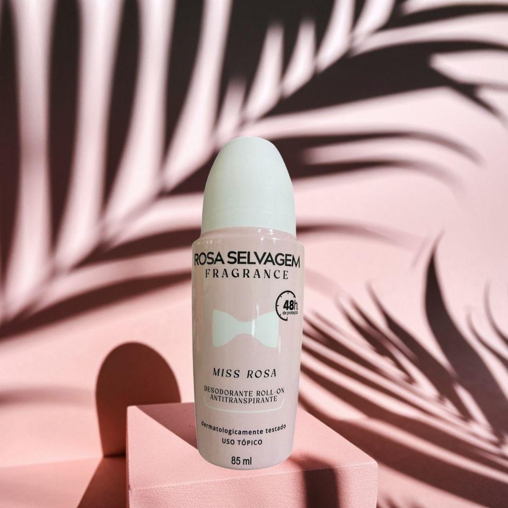 Desodorante Antitranspirante Roll-on Miss Rosa Selvagem 85ml