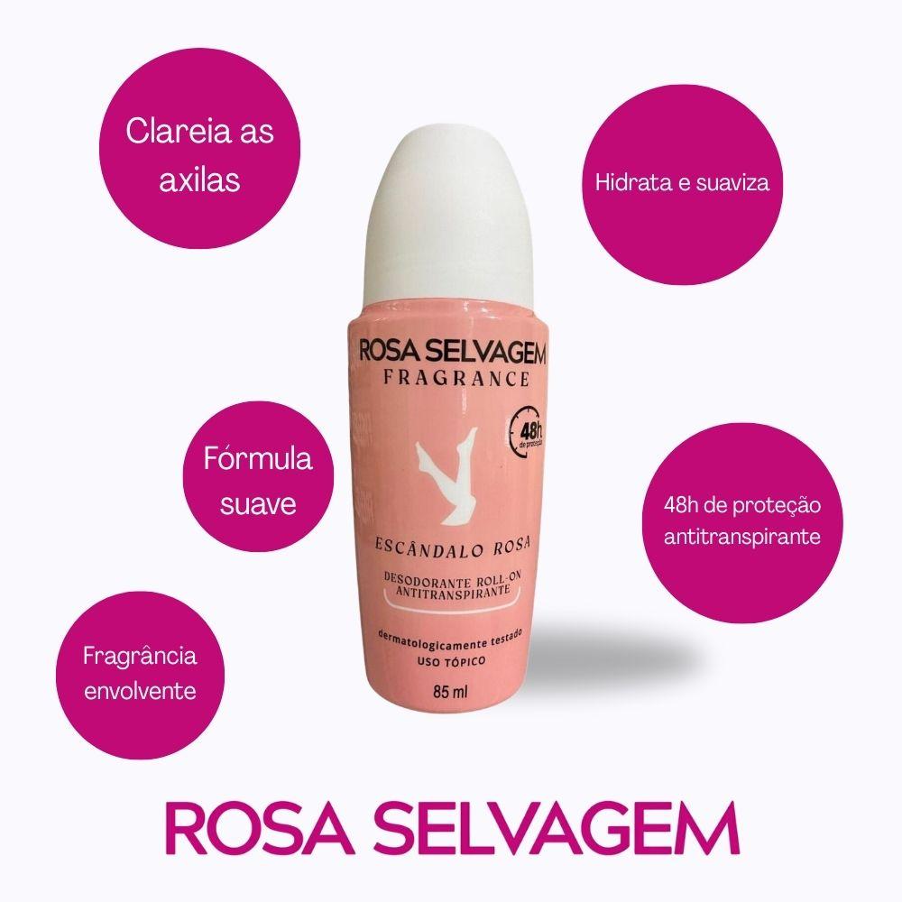 Desodorante Roll-on Clareador Escândalo Rosa Selvagem 85ml
