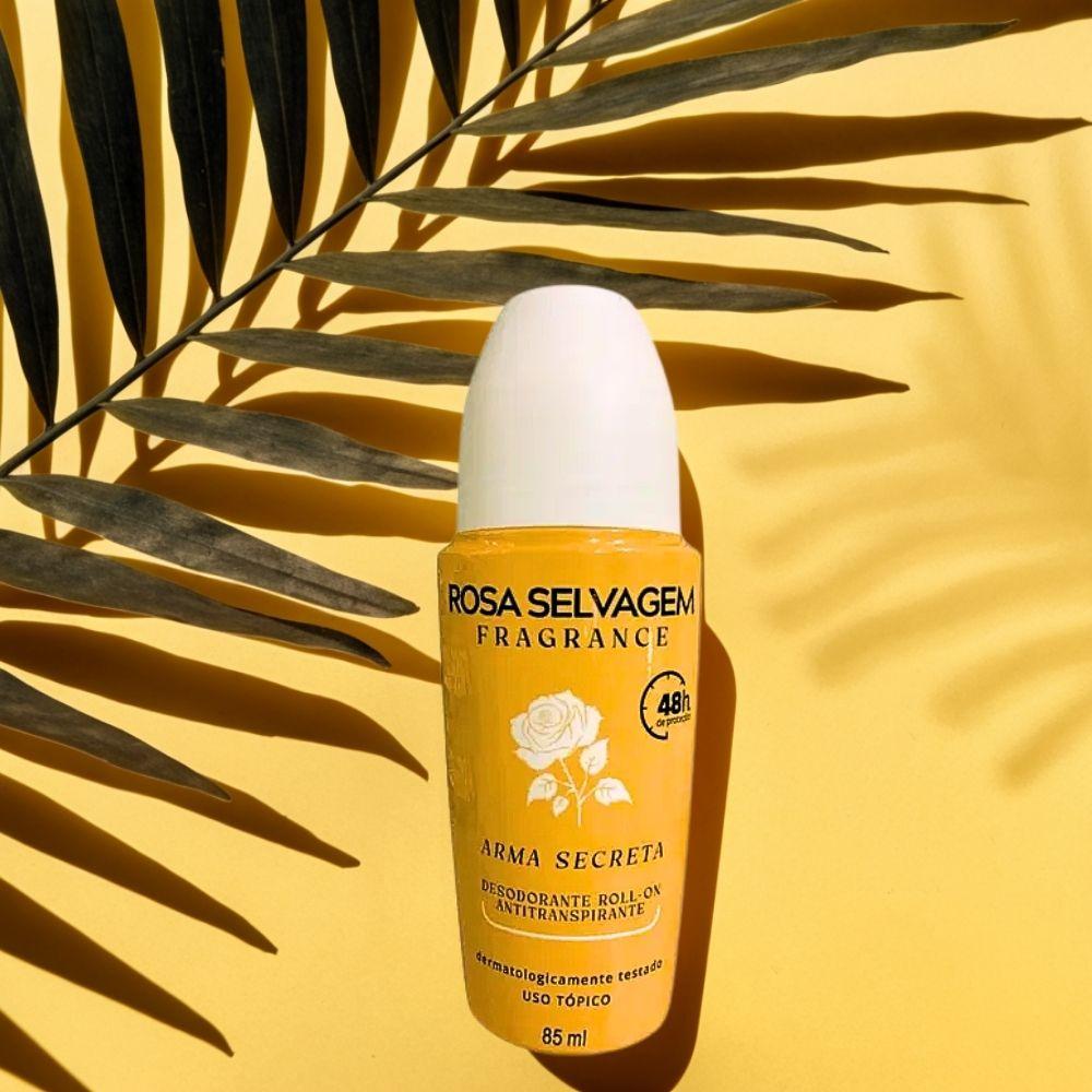 Desodorante Roll-on Arma Secreta Rosa Selvagem 85ml