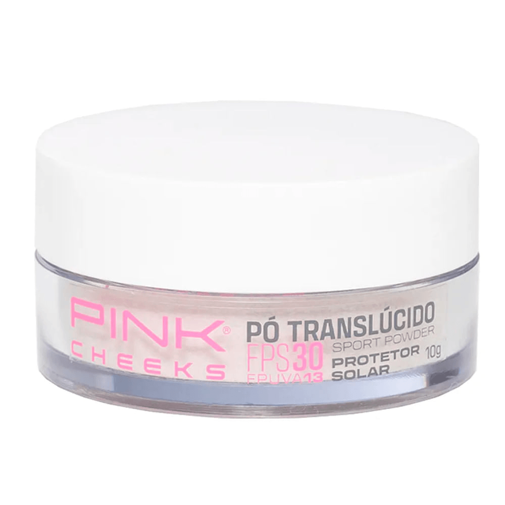 Pó Solto Com Protetor Solar Matte Pink Cheeks Sport Powder Fps 30 Fpuva 13 Translúcido 10g