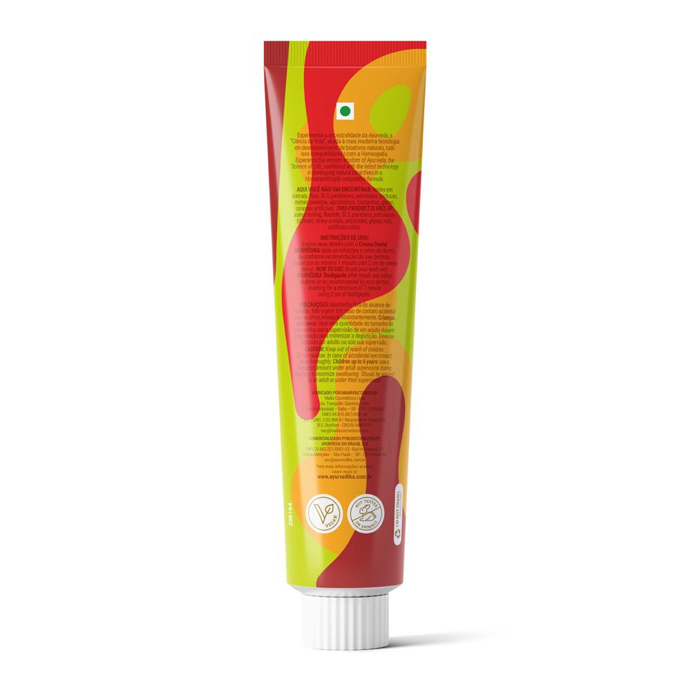 Kit 3 Cremes Dentais Cinnamon Sem Flúor Vegano Ayurvédico 100g