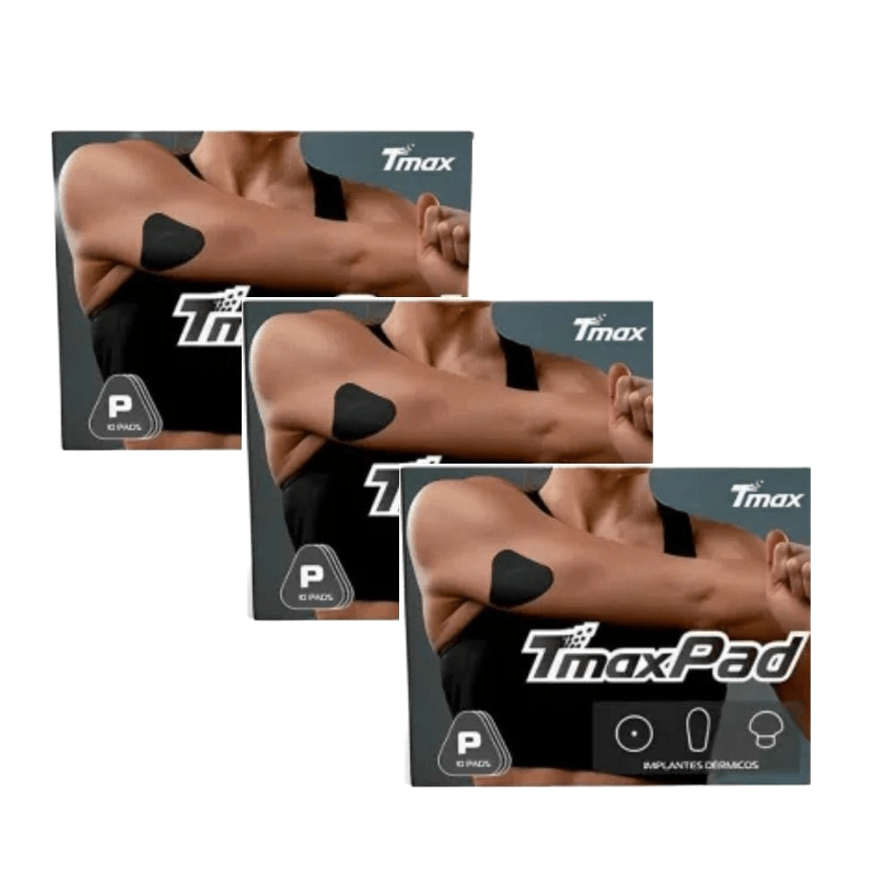 Kit Tmax Bandagem Pad Autoadesiva Preta 3 Caixas Com 10 Unidades Cada