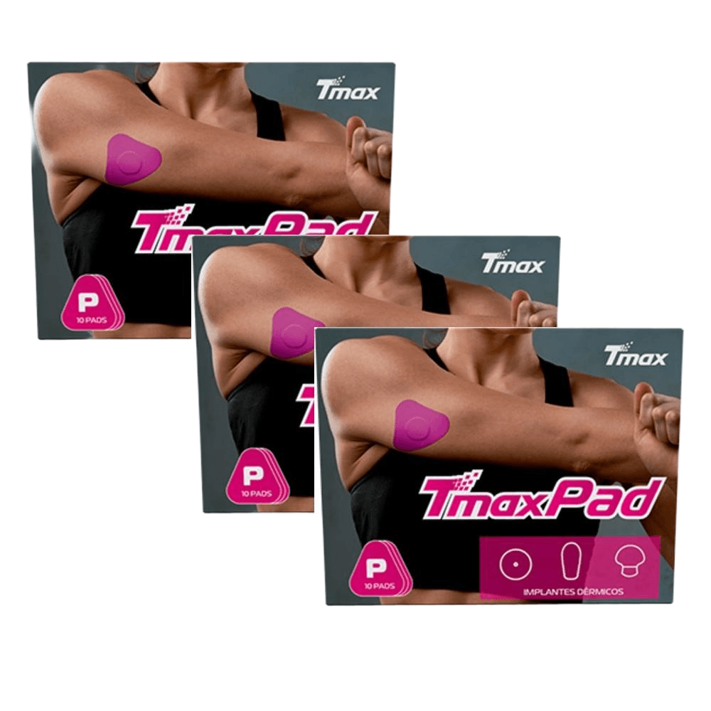 Kit Tmax Bandagem Pad Autoadesiva Rosa 3 Caixas Com 10 Unidades Cada