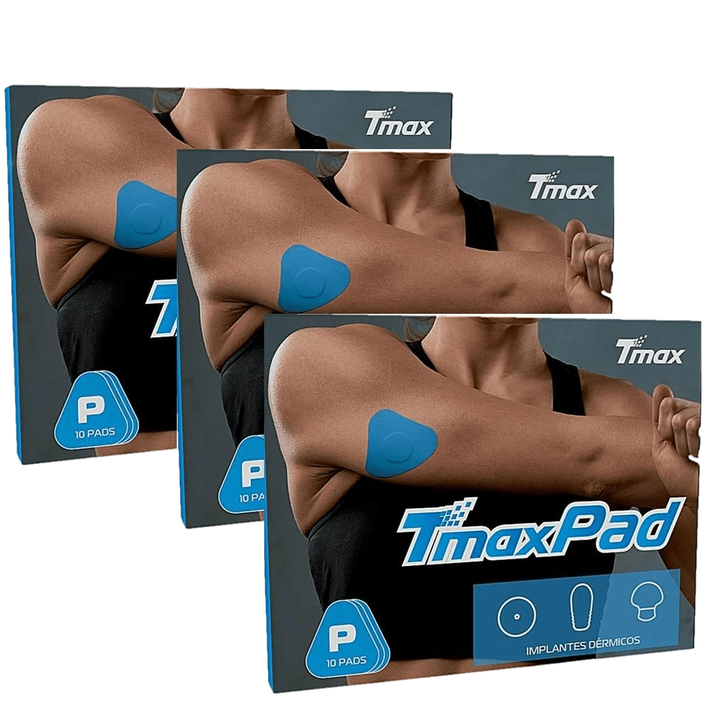Kit Tmax Bandagem Pad Autoadesiva Azul 3 Caixas Com 10 Unidades Cada