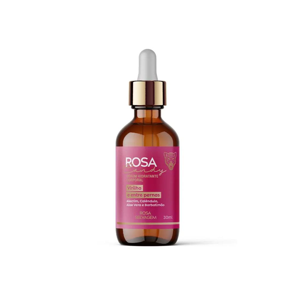 Kit 3 Sérum Hidratante Corporal Rosa Candy Rosa Selvagem 30ml