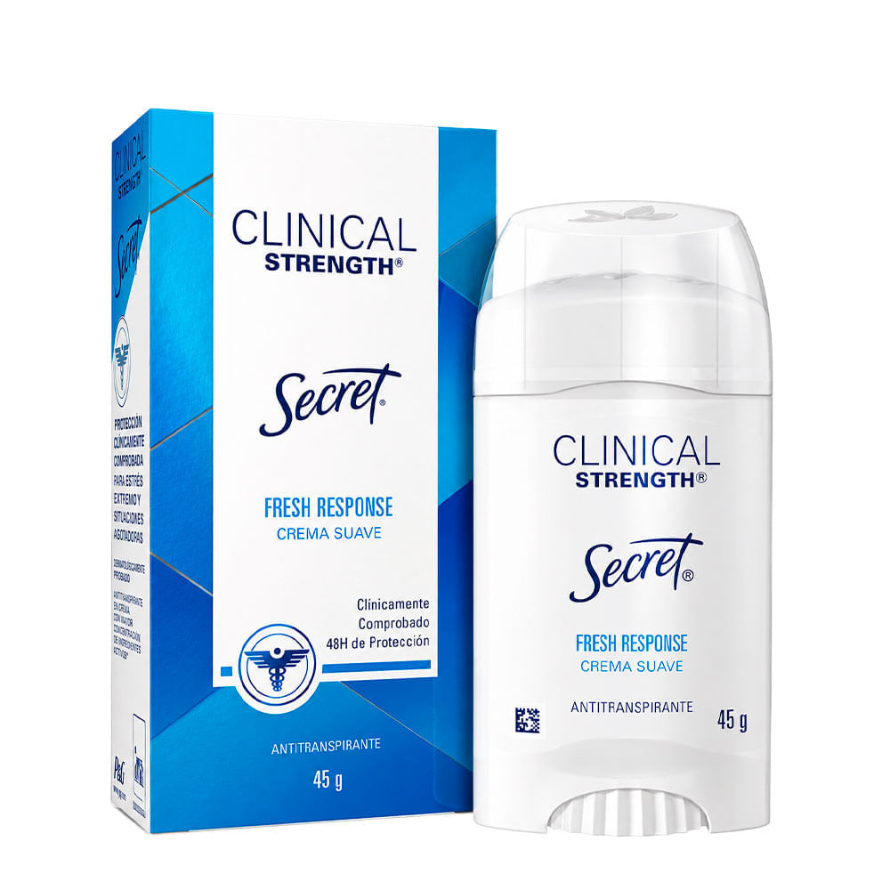 Desodorante em Creme Clinical Strength Fresh Response Secret 45g