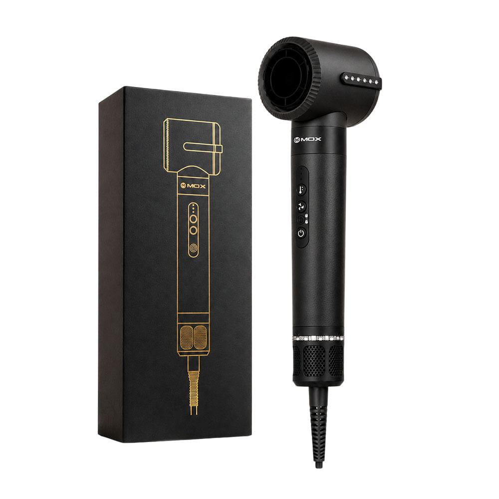 Secador Modelador Pro Hair Style MO-PH71 7 em 1 Mox Preto 220V