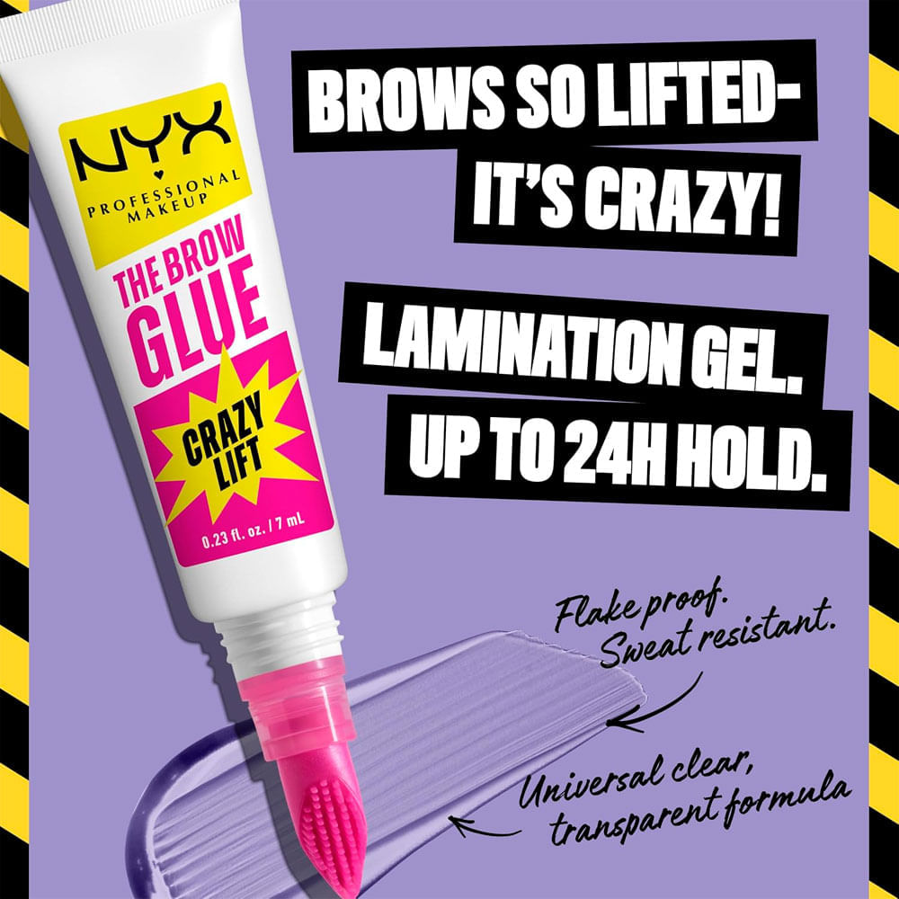 Gel Fixador para Sobrancelhas The Brow Glue Crazy Lift NYX 7ml