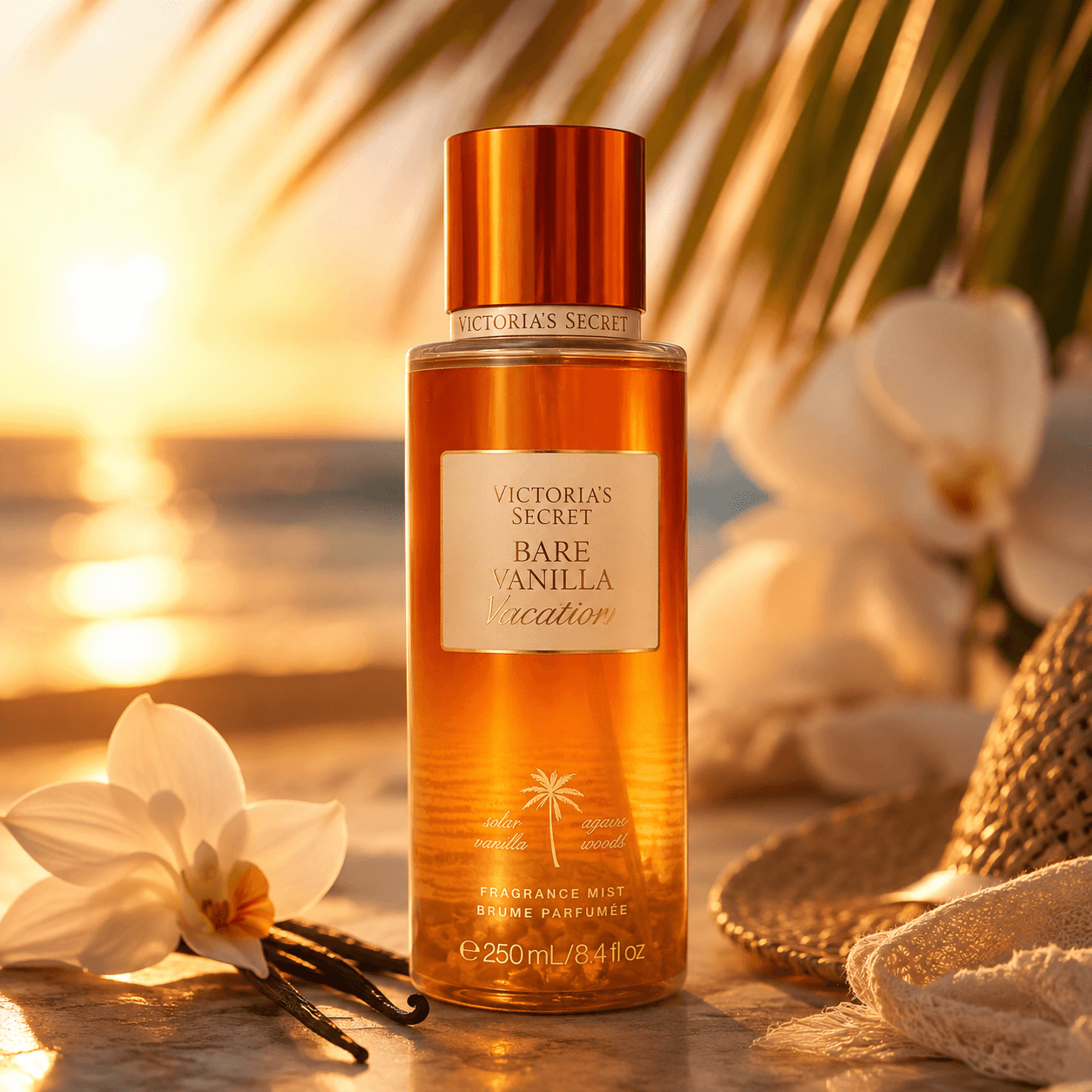 Body Splash Bare Vanilla Vacation Victoria's Secret 250ml