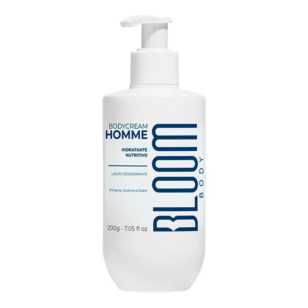 Desodorante Hidratante Cream Homme Bloom Body 200g