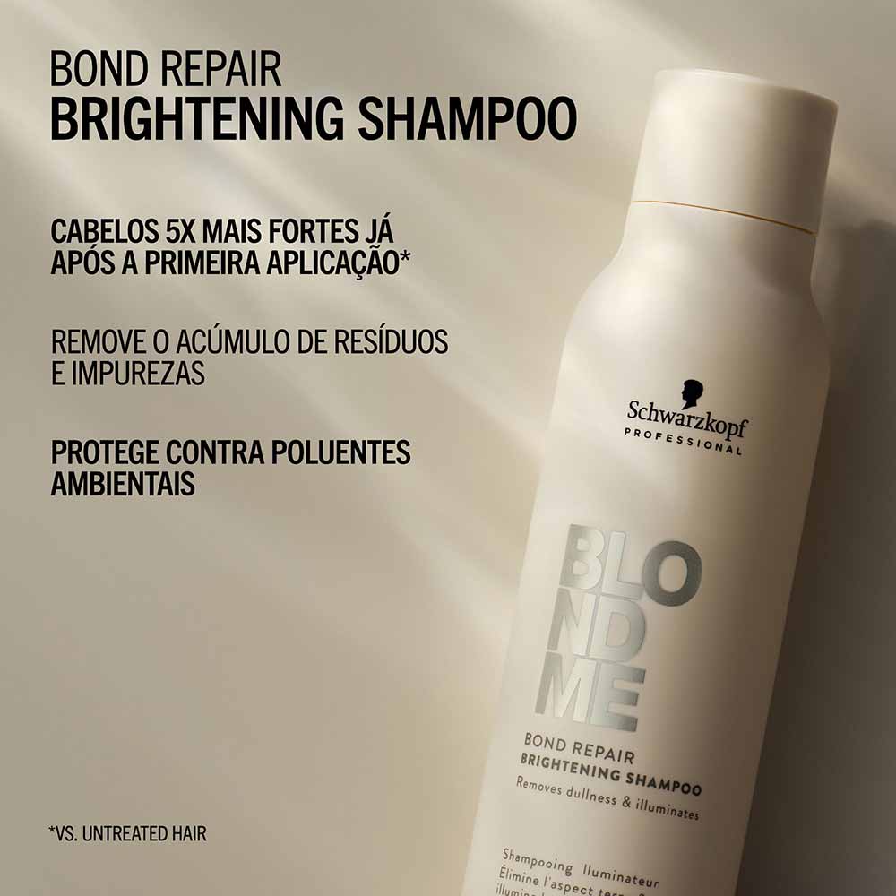 Shampoo de Brilho Blondme BondR Schwarzkopf 300ml