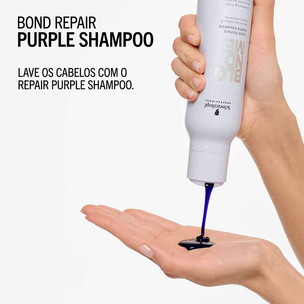 Shampoo Blondme BondR Roxo Schwarzkopf 300ml