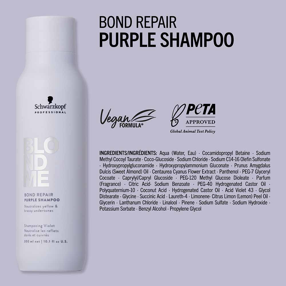 Shampoo Blondme BondR Roxo Schwarzkopf 1L