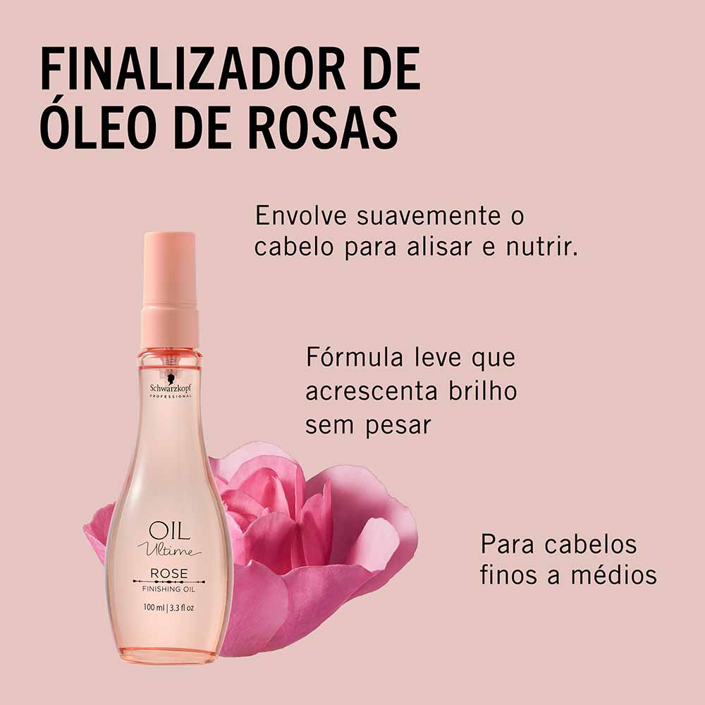 Óleo Capilar Oil Ultime Rosas Schwarzkopf Professional 100ml