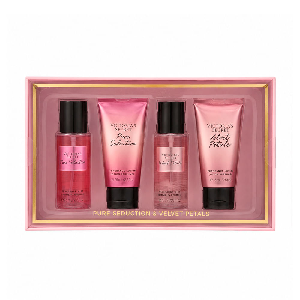 Kit Victoria's Secret Pure Seduction + Velvet Petals 4x75ml