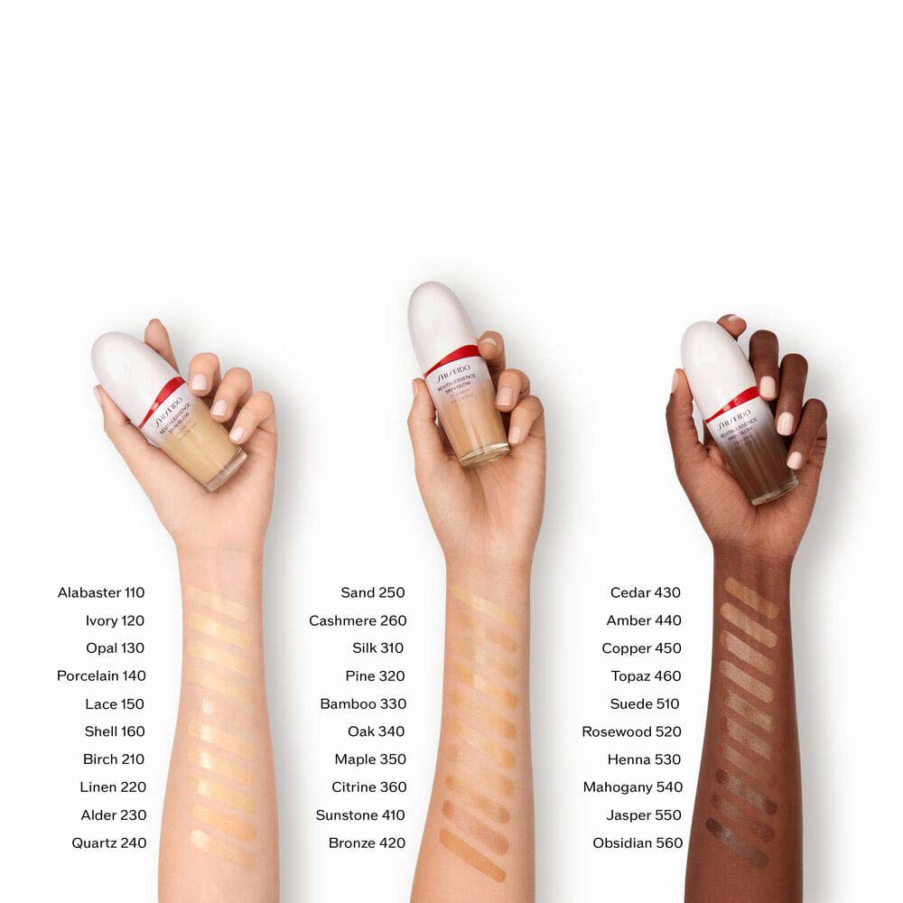 Base Líquida Revitalessence Skin Glow Foundation FPS 30 Shiseido Cor 350