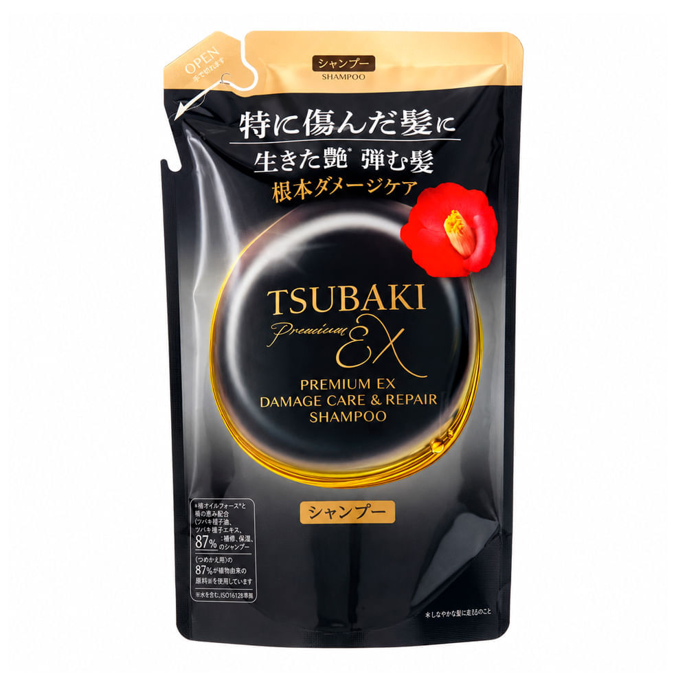 Refil De Shampoo Premium Ex Damage Care & Repair Tsubaki 300ml