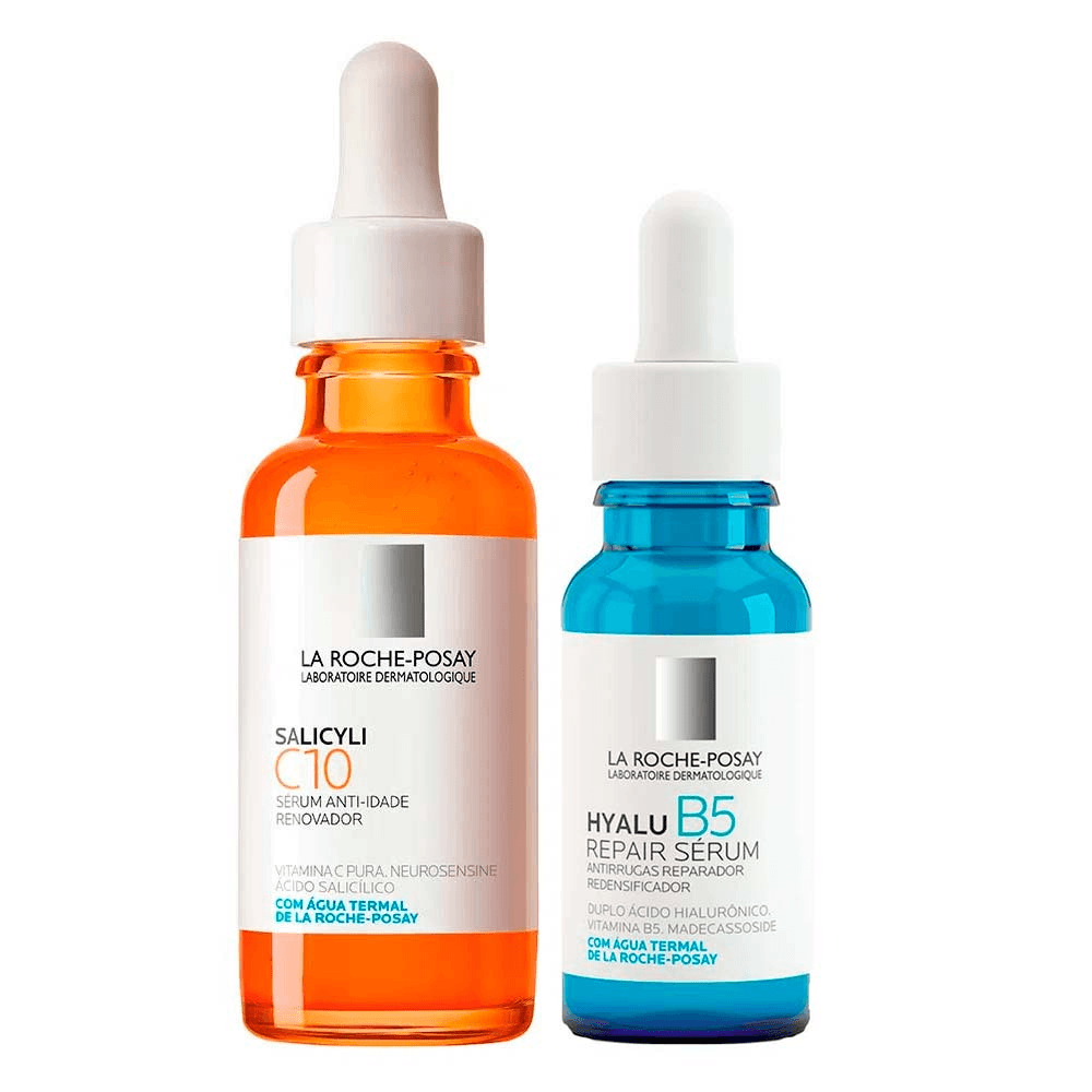 Kit Anti-idade La Roche-posay Sérum Salicyli C10 30ml + Sérum Hyalu B5 Repair 15ml