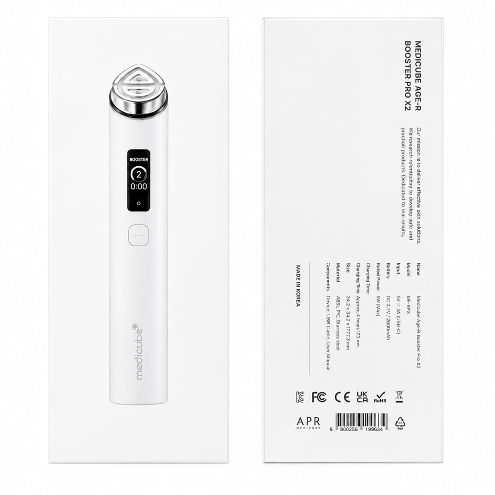 Dispositivo Facial AGE-R Booster Pro X2 Branco Medicube