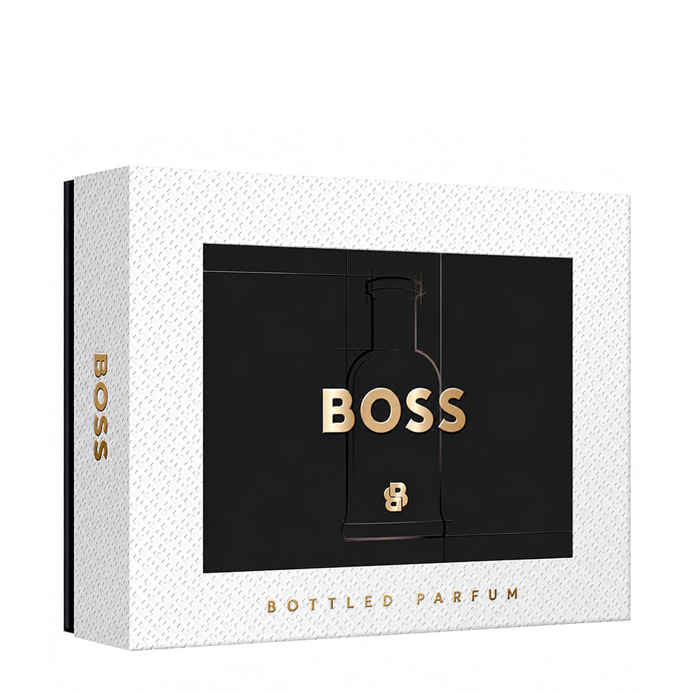 Kit Hugo Boss Bottled Masculino Eau de Parfum 100ml + Gel de Banho 100ml + Desodorante em Bastão 75ml