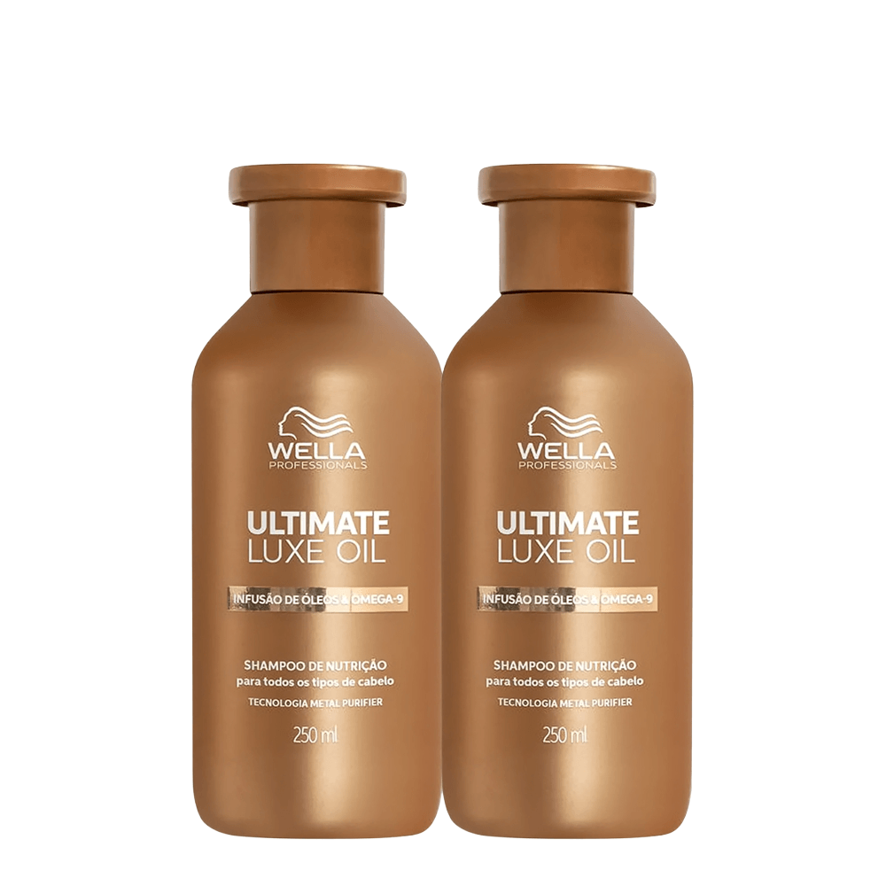 Kit Shampoo Ultimate Luxe Oil Wella Professionals 250ml 2 Unidades