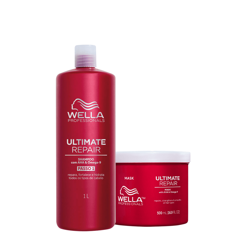 Kit Ultimate Repair Wella Shampoo 1l + Máscara 500ml