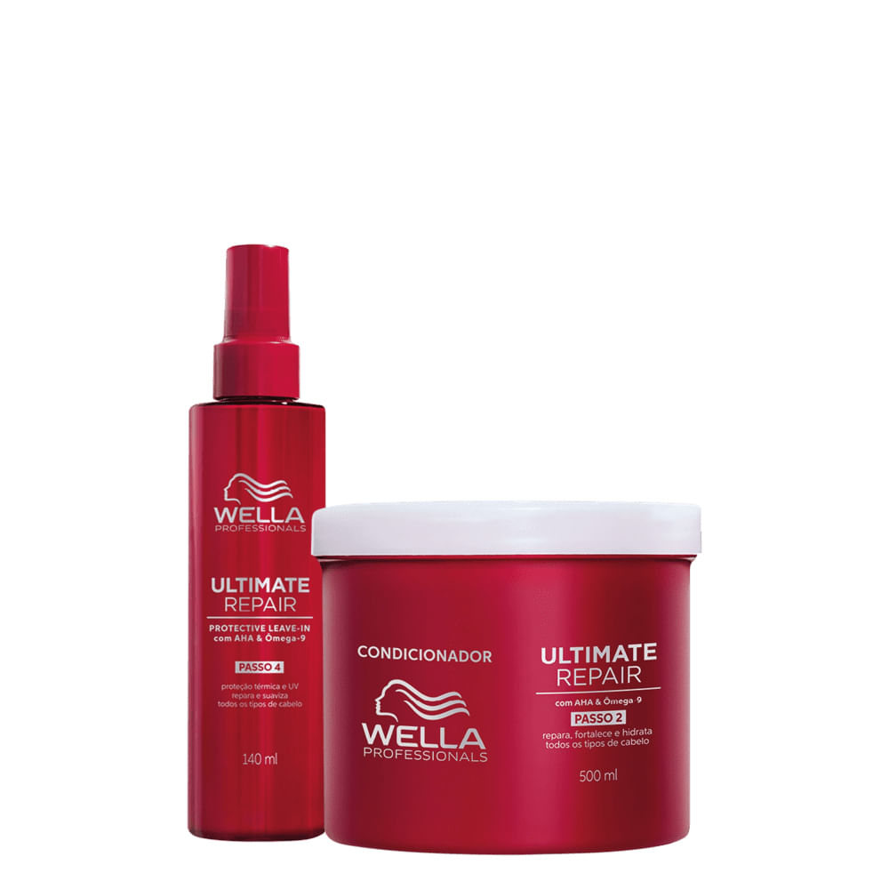 Kit Ultimate Repair Wella Professionals Máscara 500ml + Leave-in 140ml