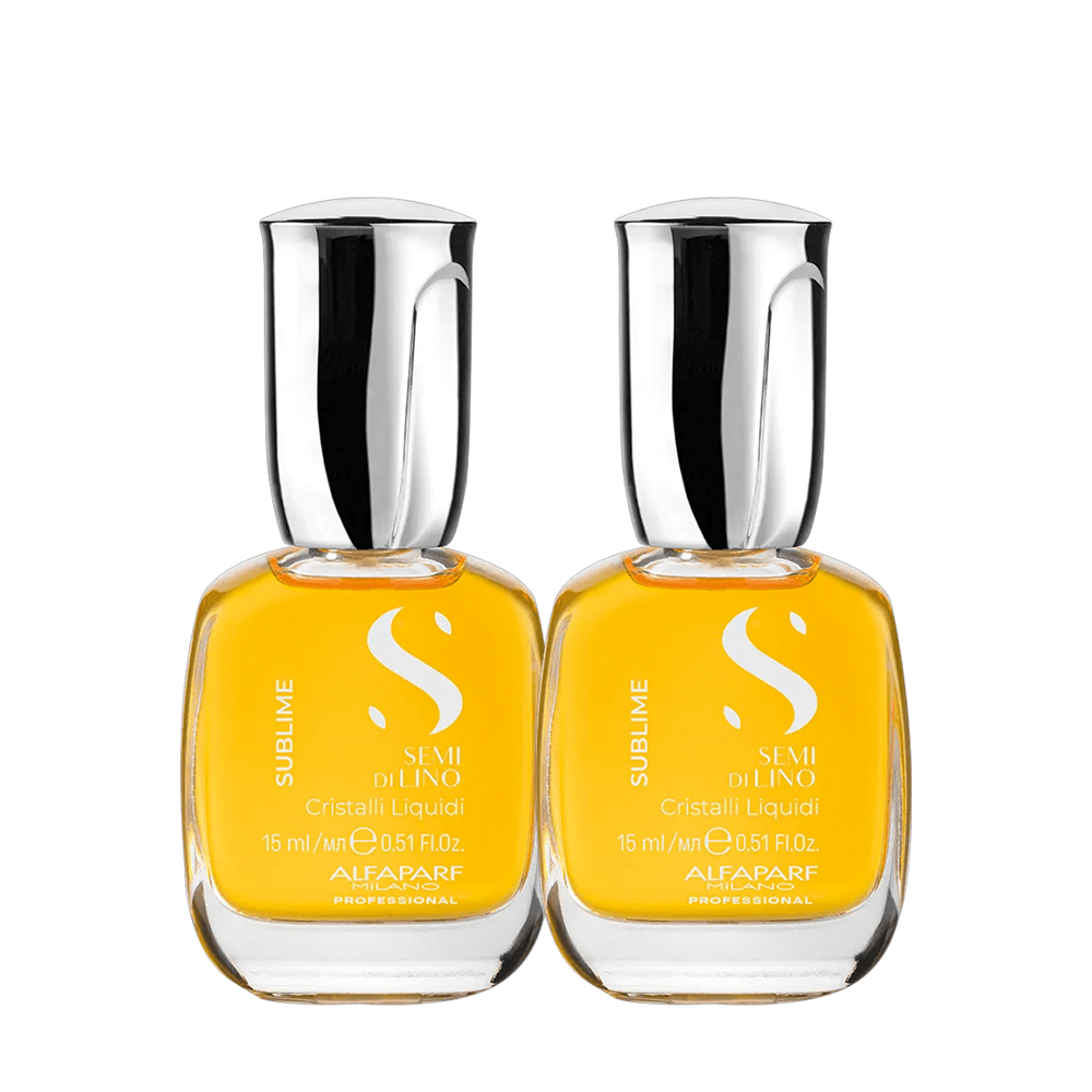 Kit Óleo Capilar Semi Di Lino Sublime Cristalli Liquidi Alfaparf 15ml 2 Unidades